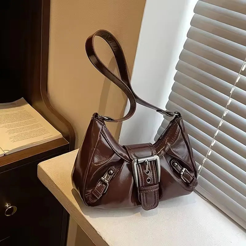 Luxury Retro Pleated Hobo Bag