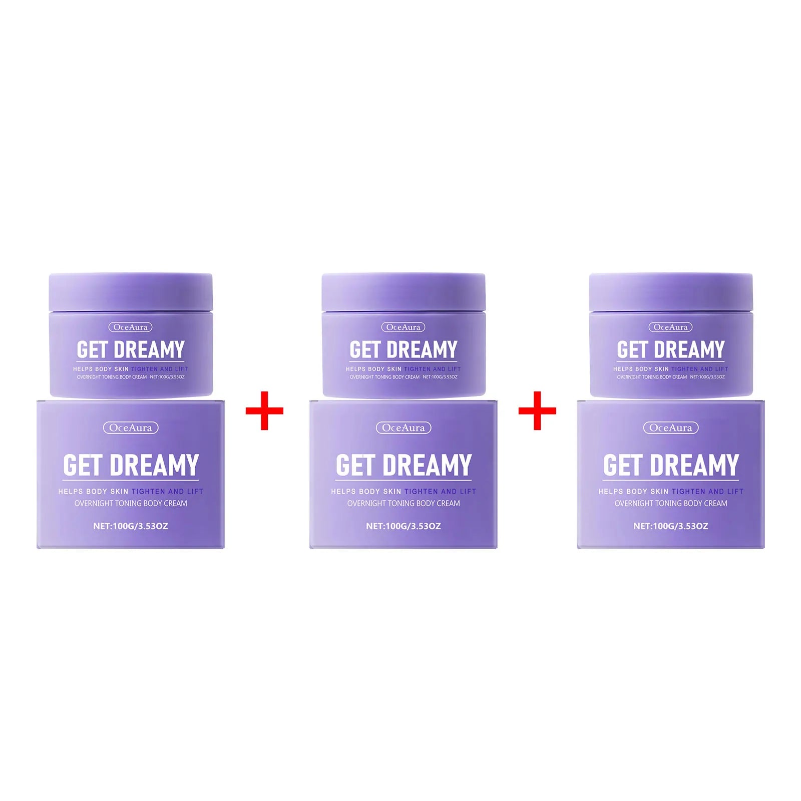 OceAura Get Dreamy Firming Body Cream - Skin Tightening & Collagen Lotion - 8