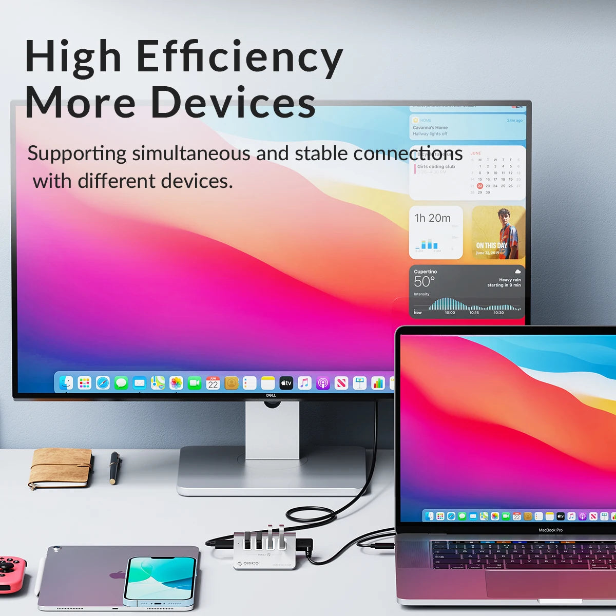 7-Port Powered USB 3.2 Hub with Fast Charging for Laptop & PC - 13