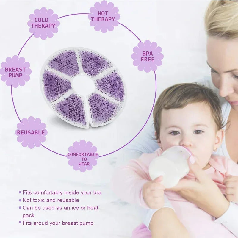 Breast Therapy Gel Pads for Hot Cold Nursing Relief & Postpartum Care