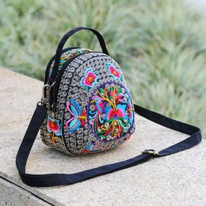 Luxury Bohemian Floral Backpack