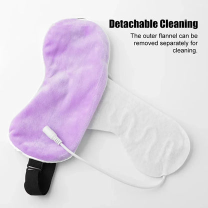USB Heated Eye Mask for Dry Eyes, Sleep & Puffiness Relief