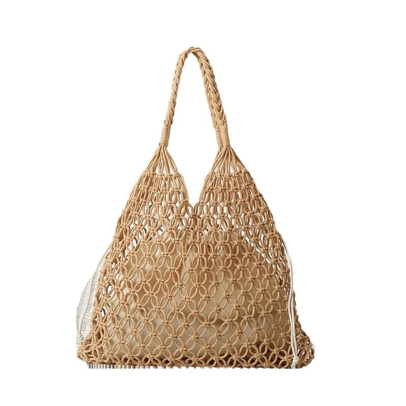 Luxury Boho Knitted Beach Tote
