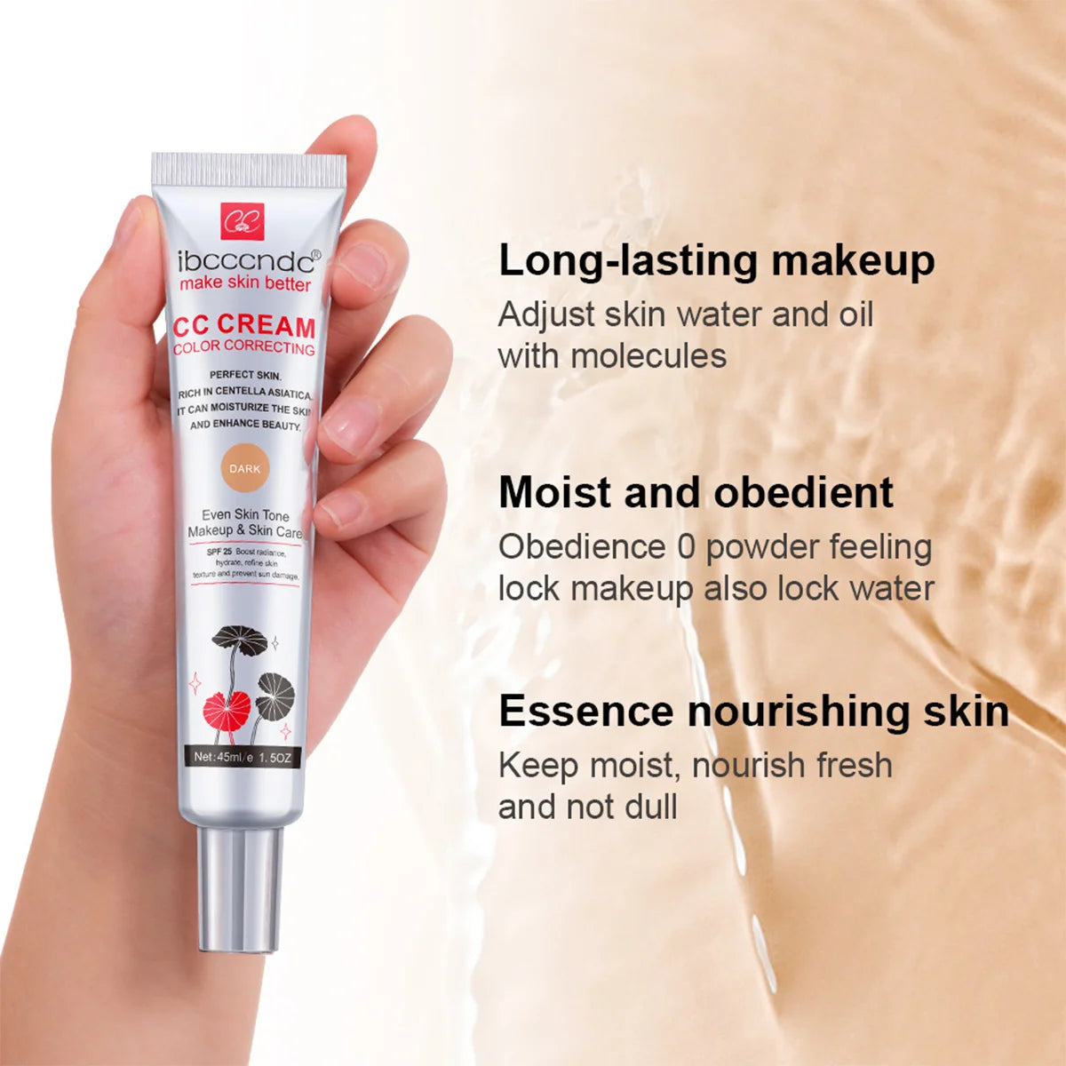 Color Correcting CC Cream - Moisturizing SPF 25 Makeup Base - 9