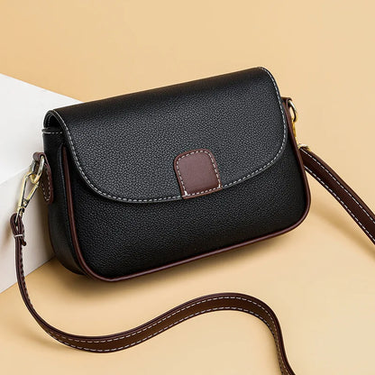 Luxury Contrast Flap Crossbody