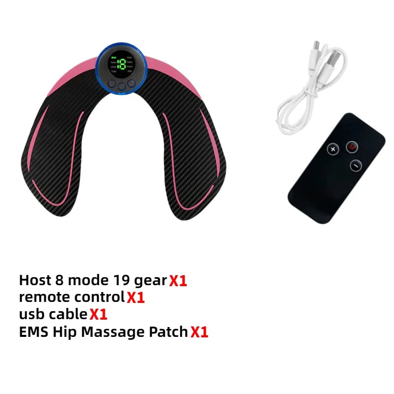 Wireless EMS Muscle Stimulator - Electric Abdominal & Hip Toning Trainer - 10