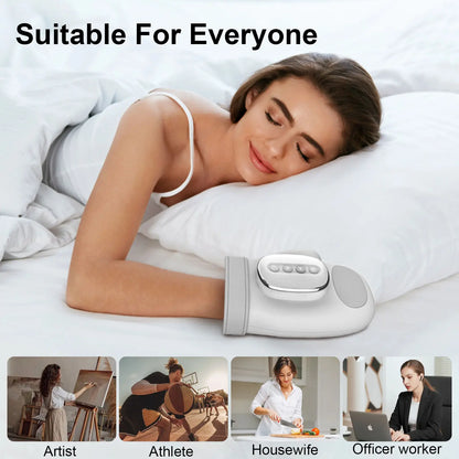 Electric Hand Massager with Airbag Compression and Heat for Pain Relief