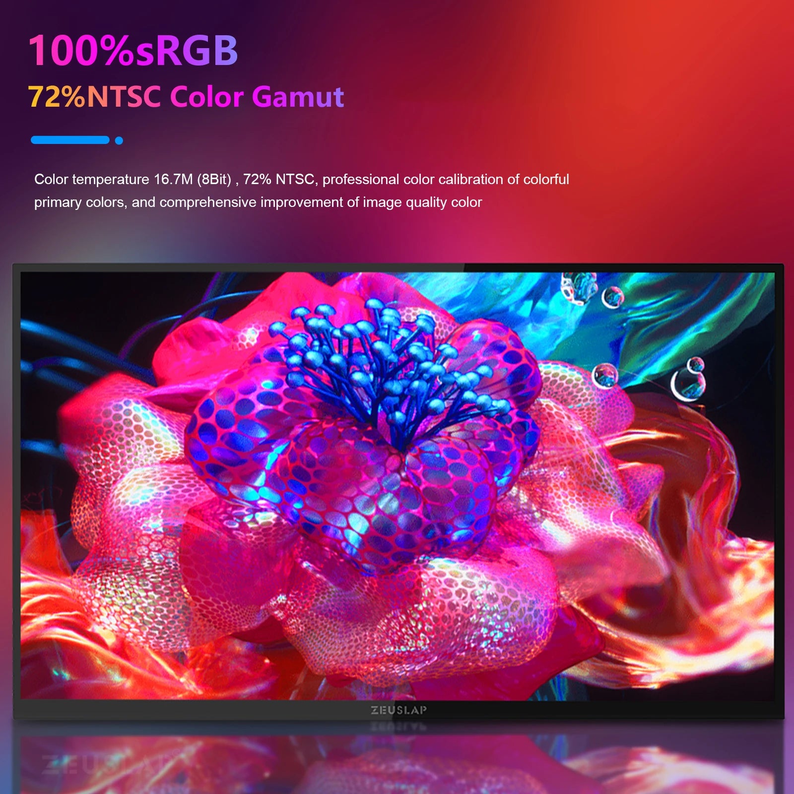 18.5" Smart Portable Touch Monitor with Google TV & Built-in Streaming - 3
