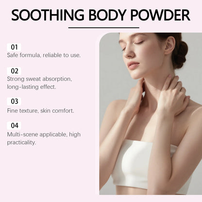 Instant Cooling Body Powder – Sweat-Wicking Anti-Chafe Skin Soothing Powder
