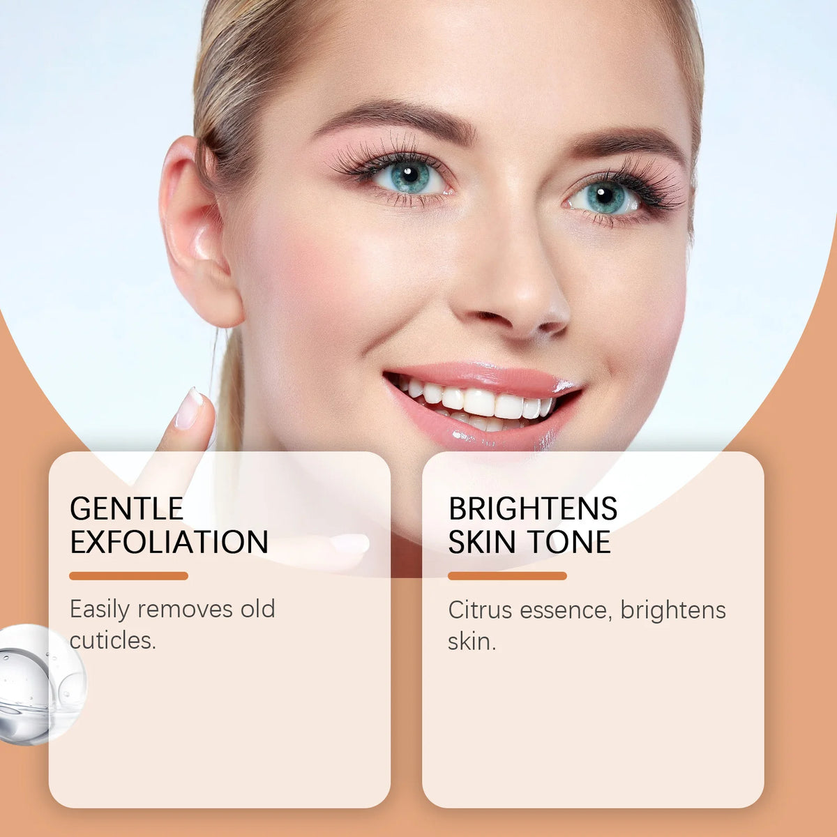 Orange Vitamin C Facial Exfoliating Gel for Deep Cleansing & Brightening