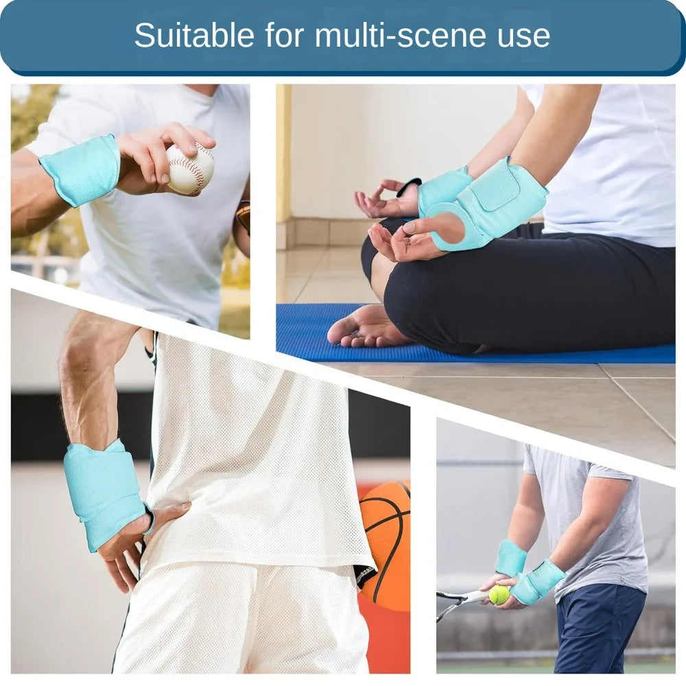 Hot & Cold Gel Ice Pack Wrap for Wrist Carpal Tunnel & Joint Pain Relief