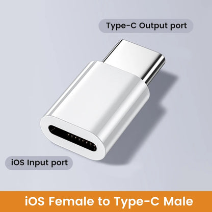 USB-C Male to Lightning Female Fast Charging Adapter Converter