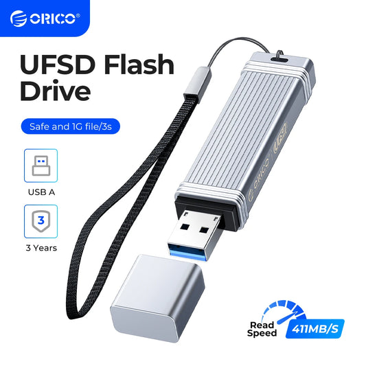 Ultra-Fast Metal USB 3.2 Flash Drive - High Speed 405MB/s Portable Storage