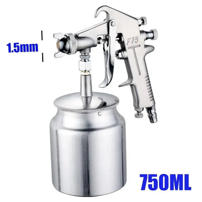 F-75 Professional Pneumatic Air Spray Gun 1.5mm Nozzle for Paint & Furniture
