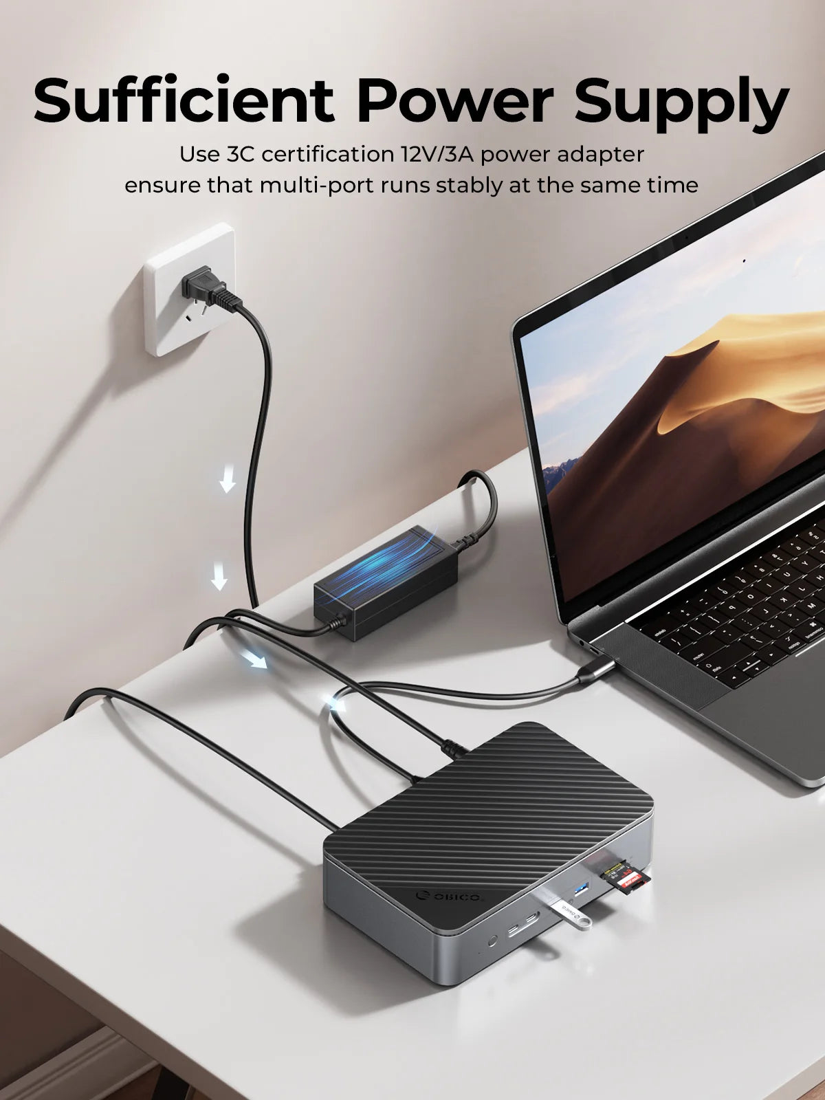 10-in-1 USB-C Docking Station with M.2 NVMe SSD & 3.5" HDD Enclosure
