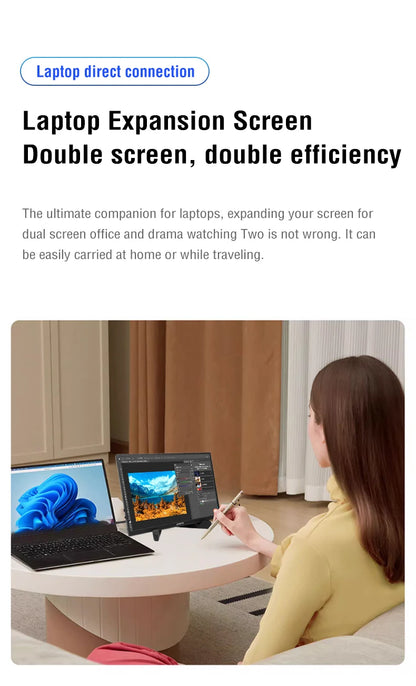 10.5" Portable Monitor 1920x1280 IPS HDR Gaming Display for Laptop & Console