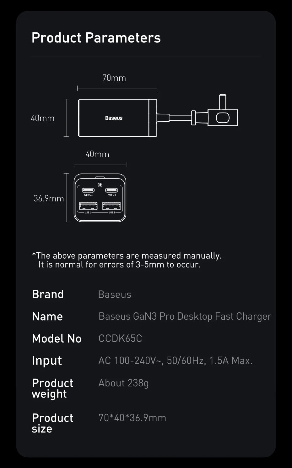 100W/65W GaN Desktop Fast Charger - 4-in-1 Universal Power Station - 32