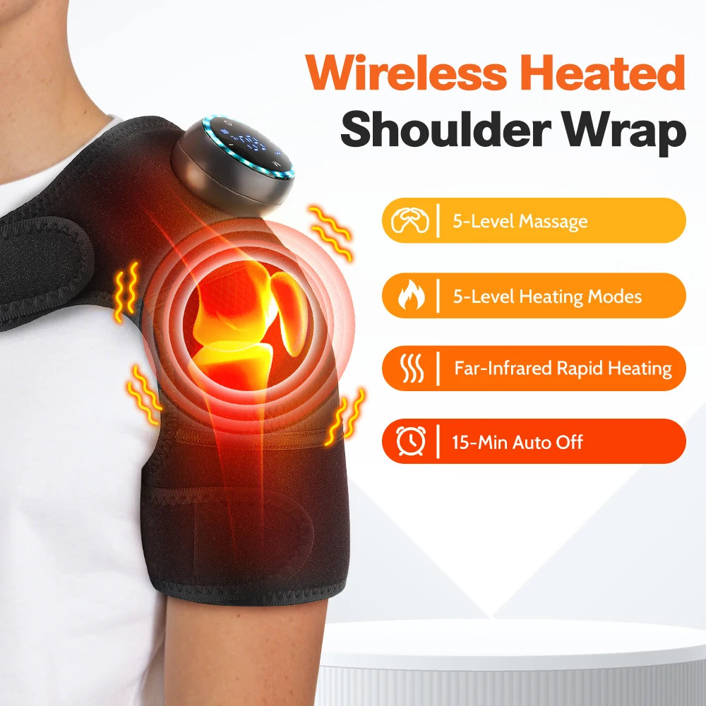 3-in-1 Heated Knee Shoulder Elbow Massager with Vibration - 26