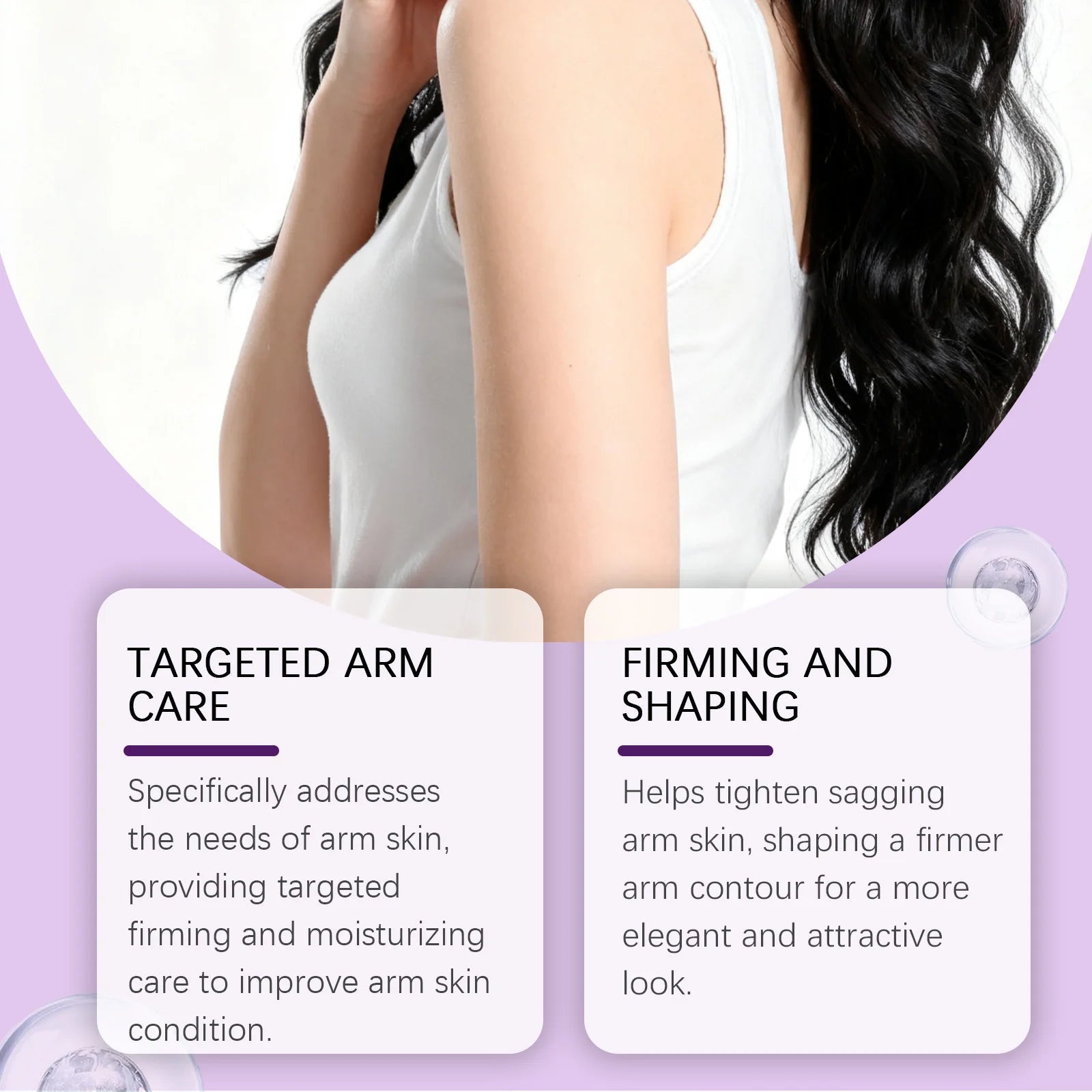 Bee Venom Firming Arm Cream - Anti-Sagging Body Sculpting & Moisturizing Lotion - 8