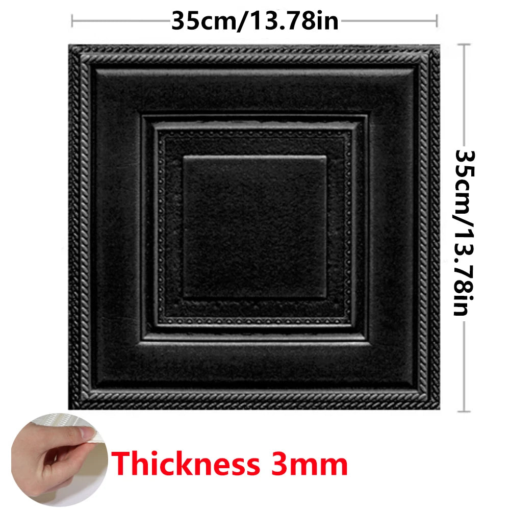3D Peel & Stick Waterproof Foam Wall Panels - 18