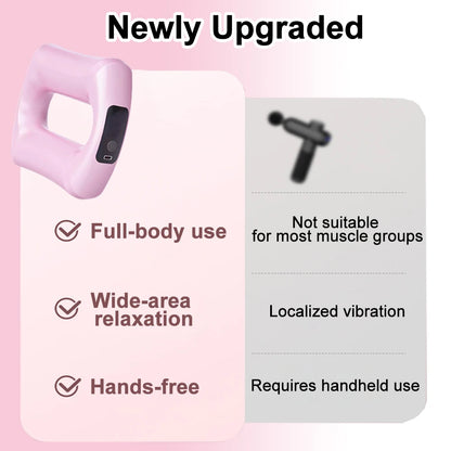 Electric Fascia Ring Wearable Vibration Massager for Waist Belly & Deep Tissue Pain Relief