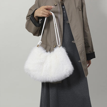 Luxury Plush Winter Bucket Bag