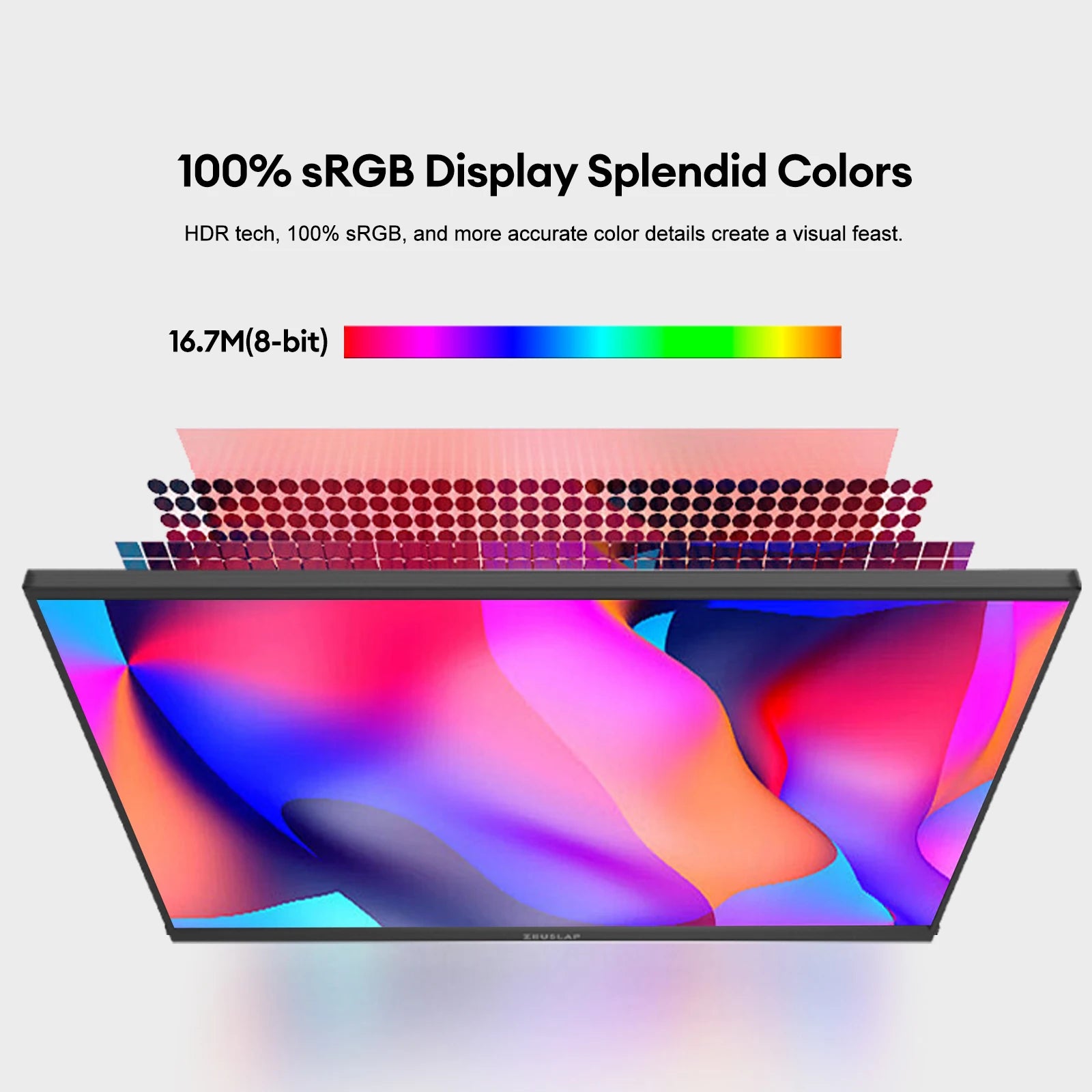 16" Portable Monitor 1920x1200 IPS FHD Laptop Travel Display - 2