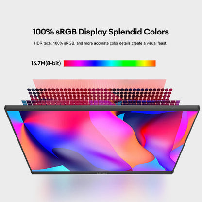 16" Portable Monitor 1920x1200 IPS FHD Laptop Travel Display