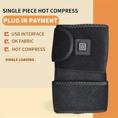 Electric Heated Knee Wrap - USB Joint Warmer & Pain Relief Pad