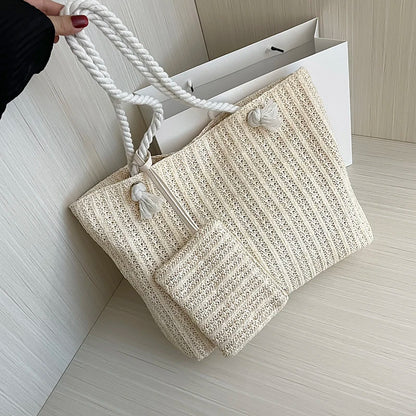 Bohemian Straw Tote