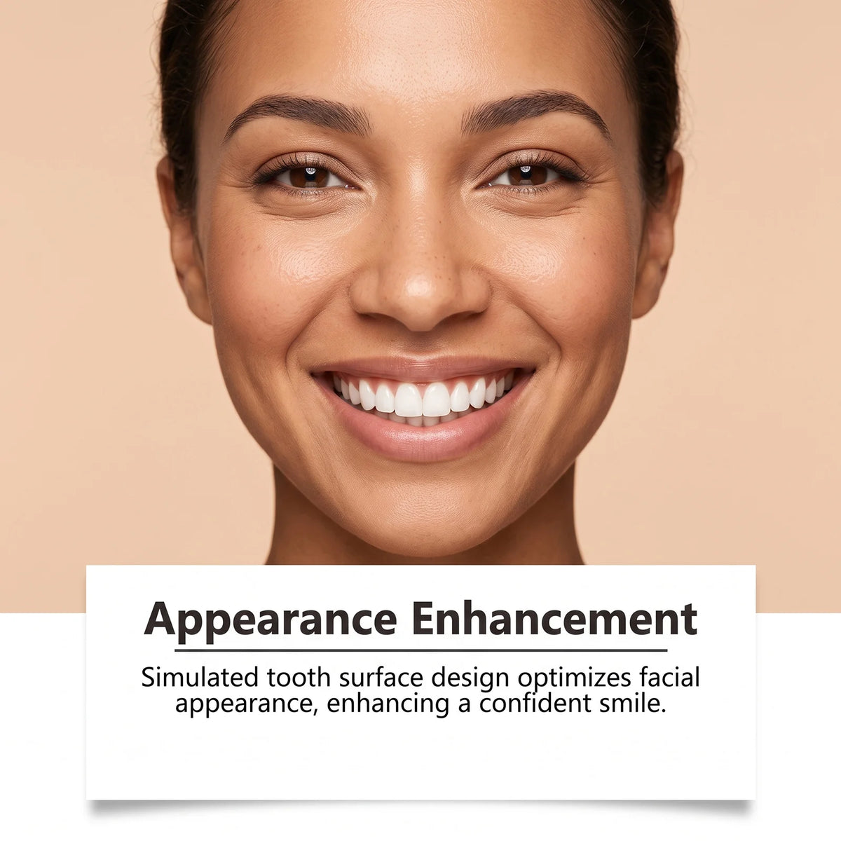 Comfort Fit Cosmetic Smile Veneers - Upper & Lower Realistic Dental Teeth Set