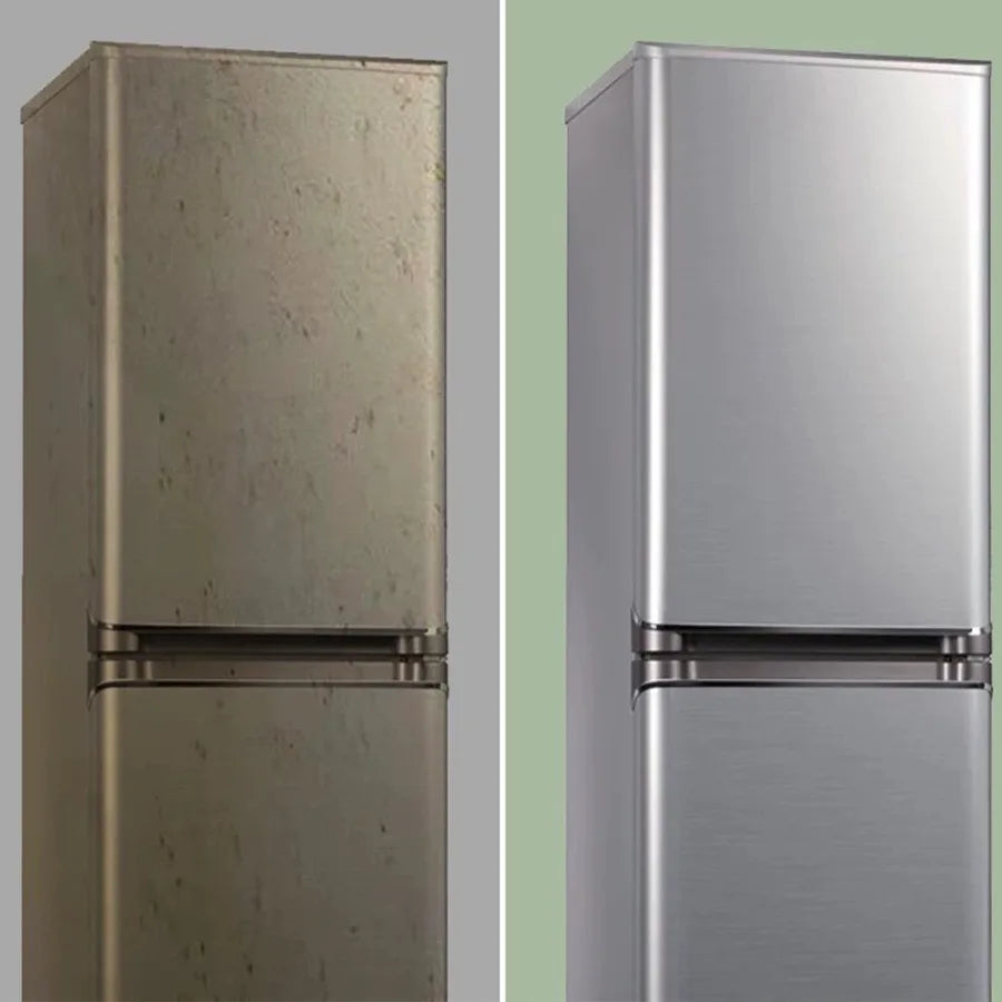 Stainless Steel Contact Paper - Peel & Stick Brushed Silver Vinyl