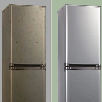 Stainless Steel Contact Paper - Peel & Stick Brushed Silver Vinyl