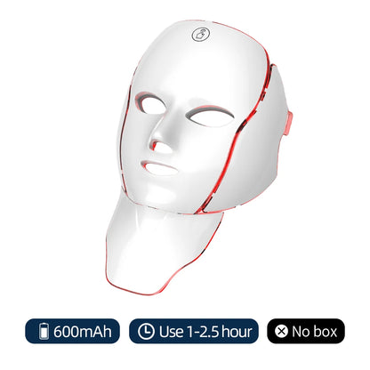 7 Color LED Face & Neck Mask - Anti-Aging Light Therapy