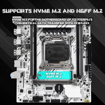 X99-W Motherboard Set: Xeon E5 2650 V4 CPU & DDR4 RAM Support Kit