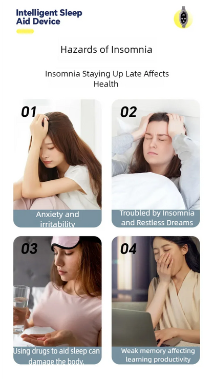 Microcurrent Pulse Sleep Aid Device - Portable Insomnia & Anxiety Relief