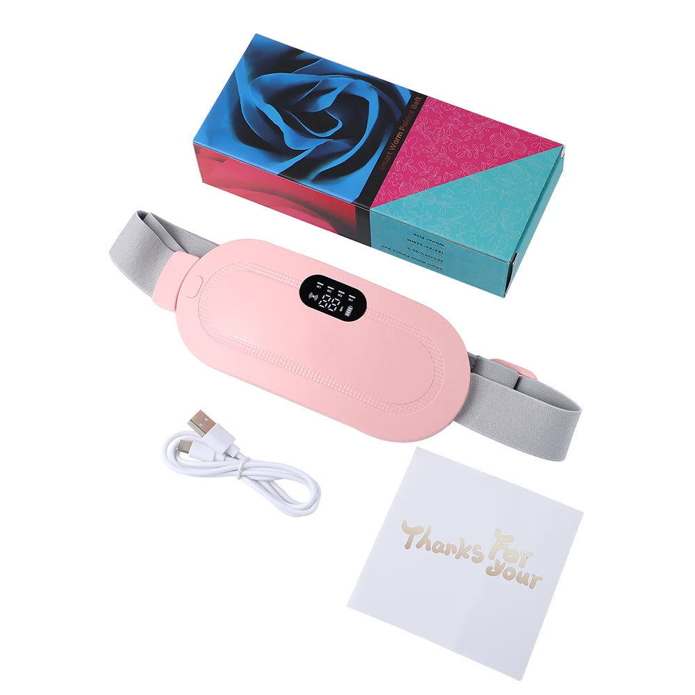 Electric Menstrual Cramp Relief Heating Pad Waist Belt