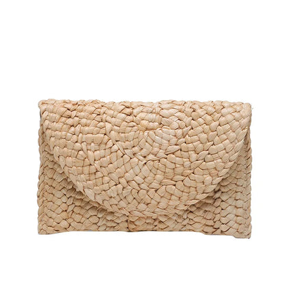 Luxury Woven Straw Clutch
