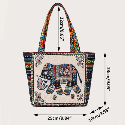 Luxury Elephant Print Tote