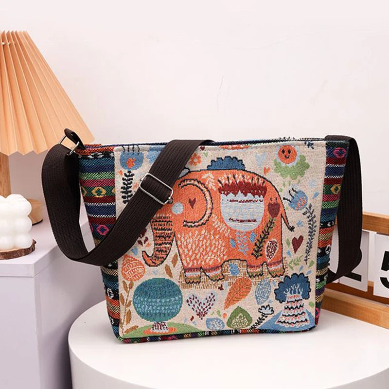 Luxury Vintage Elephant Tote