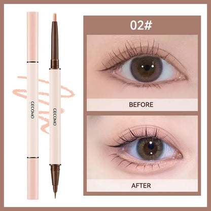 Double-Headed Waterproof Eyeliner & Silkworm Highlighter Pen