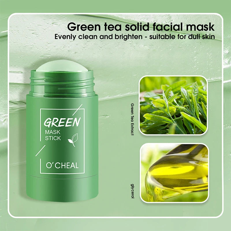 Solid Cleansing Face Mask Stick - Deep Pore Oil Control & Moisturizing