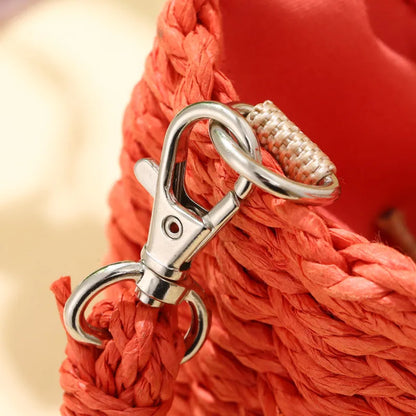 Luxury Woven Half-Moon Bag