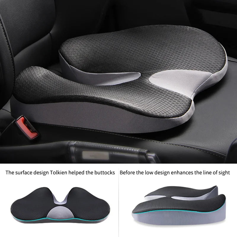 Orthopedic Memory Foam Seat Cushion for Tailbone, Sciatica & Back Pain