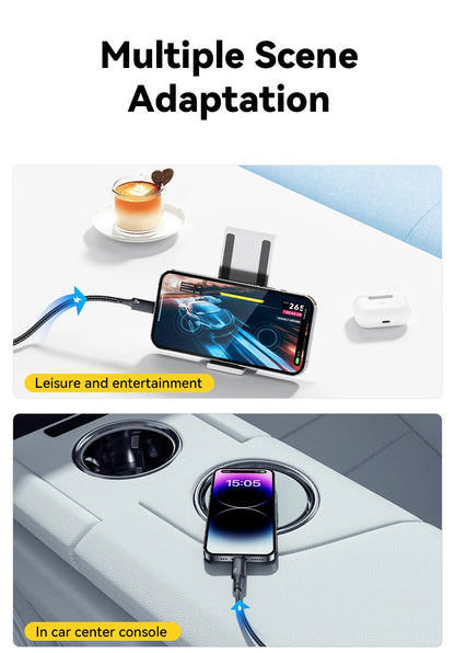 29W PD Fast Charging USB-C to Lightning Cable for iPhone & iPad
