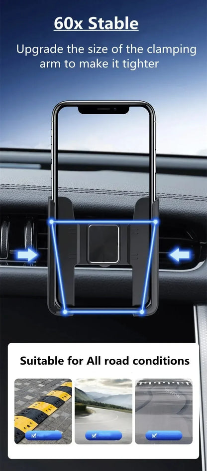 Gravity Air Vent Car Phone Holder - Secure Hands-Free Smartphone Mount