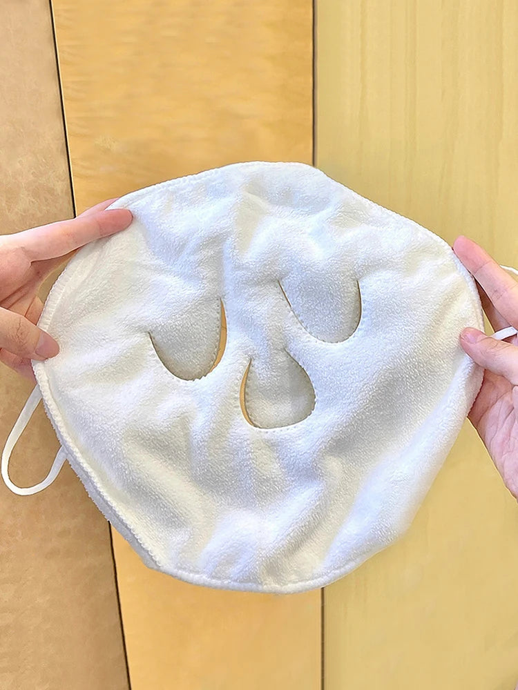 Reusable Hot & Cold Compress Face Towel – Steam Heating Spa Facial Mask - 6
