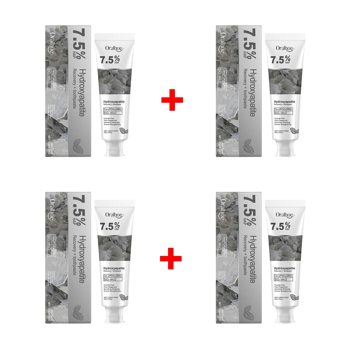 7.5% Hydroxyapatite Enamel Repair & Whitening Toothpaste - Sensitive Teeth Care