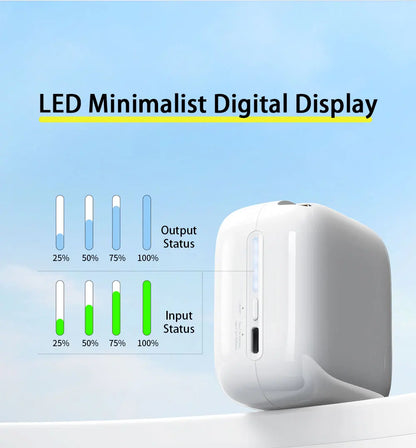 40W Fast Charging 10000mAh Power Bank with Built-in Retractable Cable
