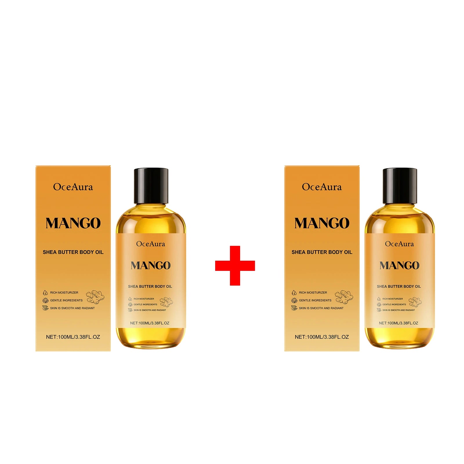 Mango Shea Butter Body Oil - Nourishing Moisturizer for Dry and Rough Skin - 14